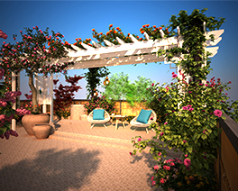 張家口塑木園林小品